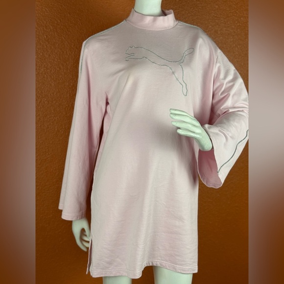 Puma Light Pink Long Sleeve Dress Size Medium - Picture 13 of 17